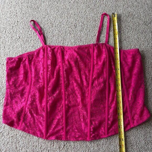 Torrid Lace Power Mesh Crop Corset โ Pink โ Size 5 โ NWT - Picture 8 of 8